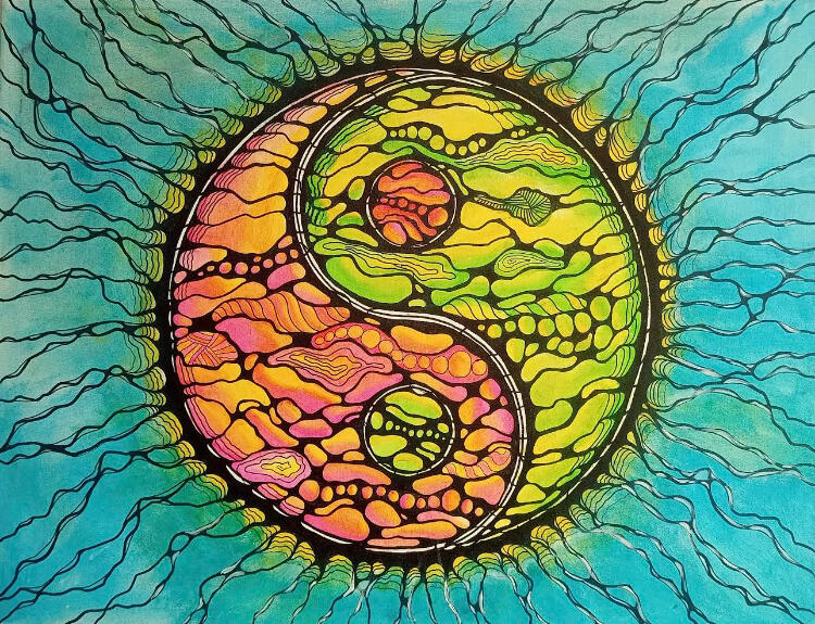 “Yin & Yang” 90x70cm