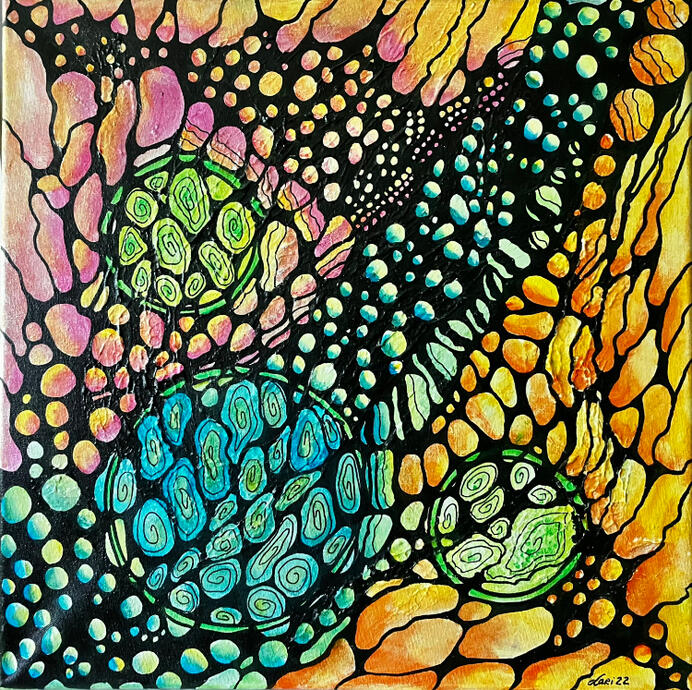 “The origin of thought” 50x50 cm